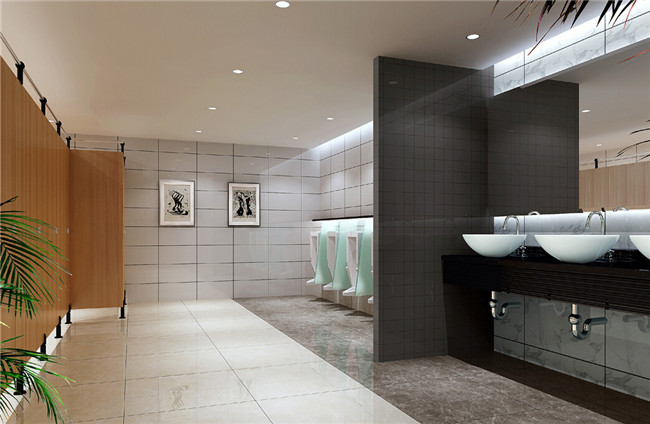 会议中心公共卫生间隔断效果图